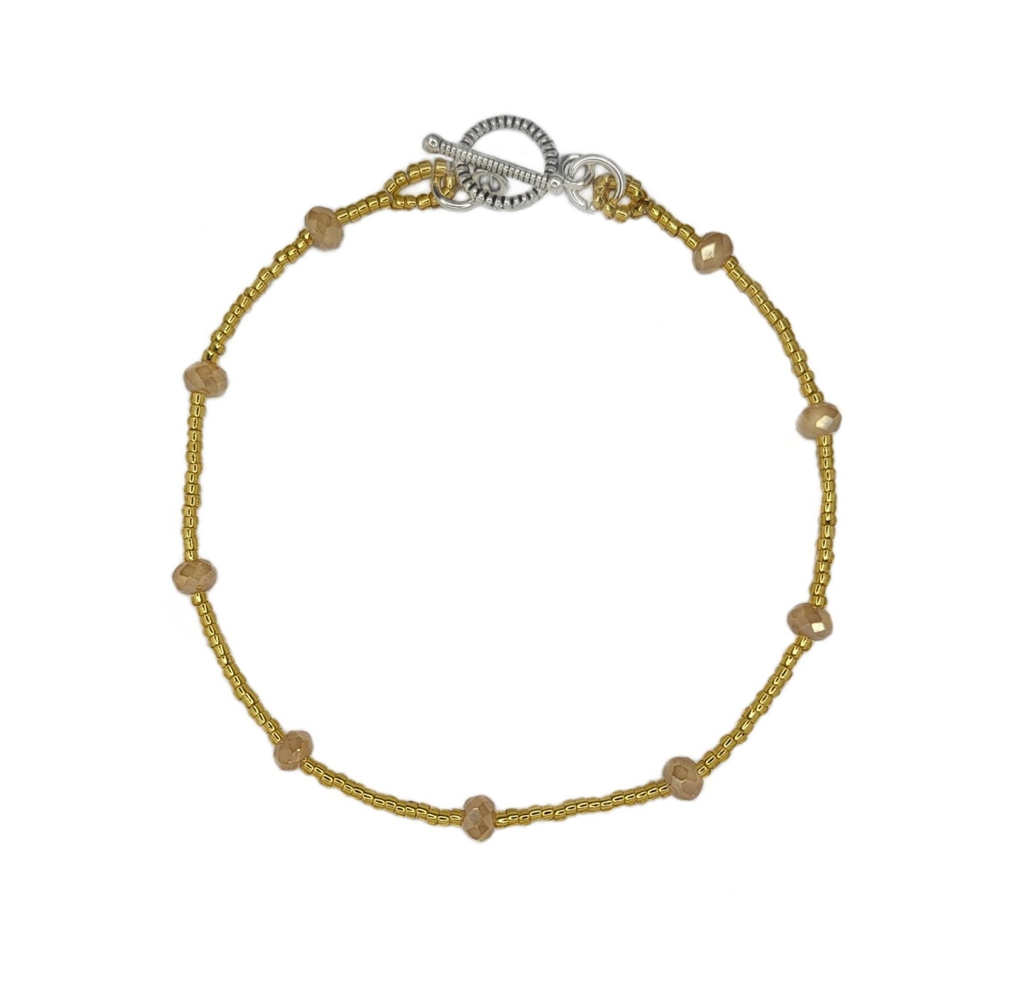 Picture 1 of 2 Invisi Bracelet in Gold Crystal product shot close up