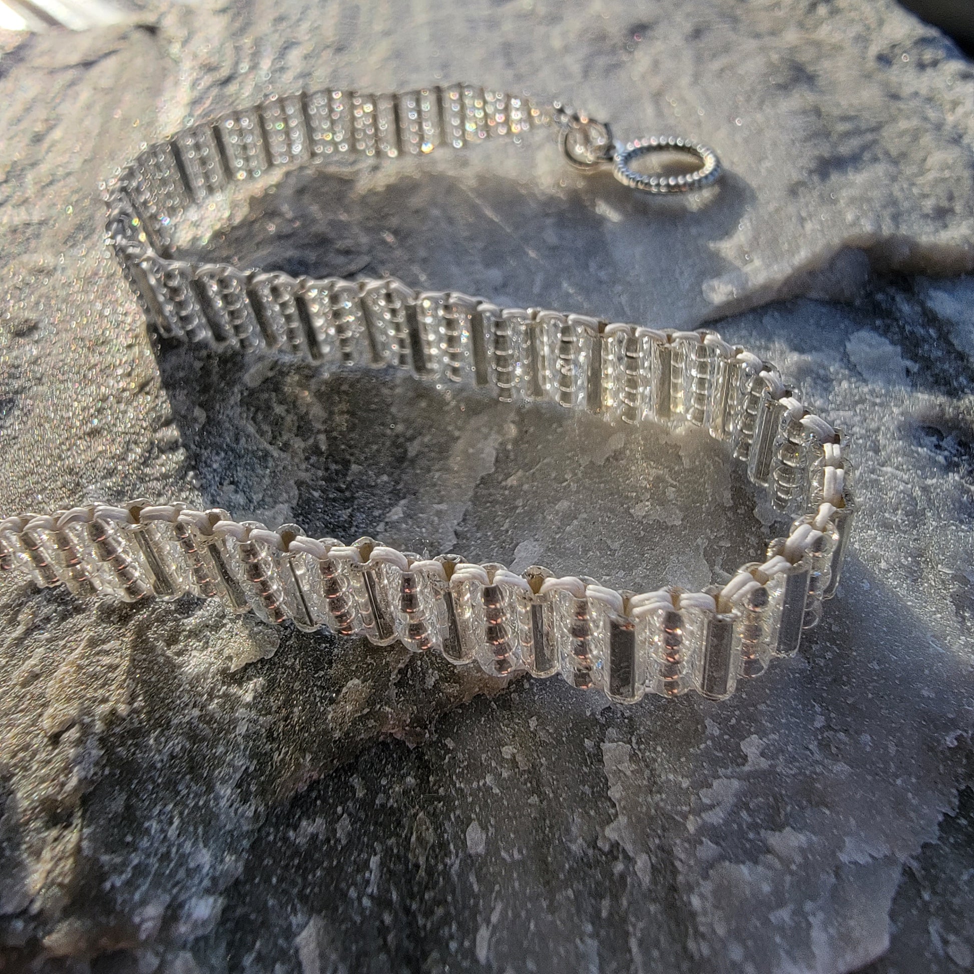 Picture of 5 of 5 of Goddess Bracelet in Gleaming Silver lifestyle shot second angle