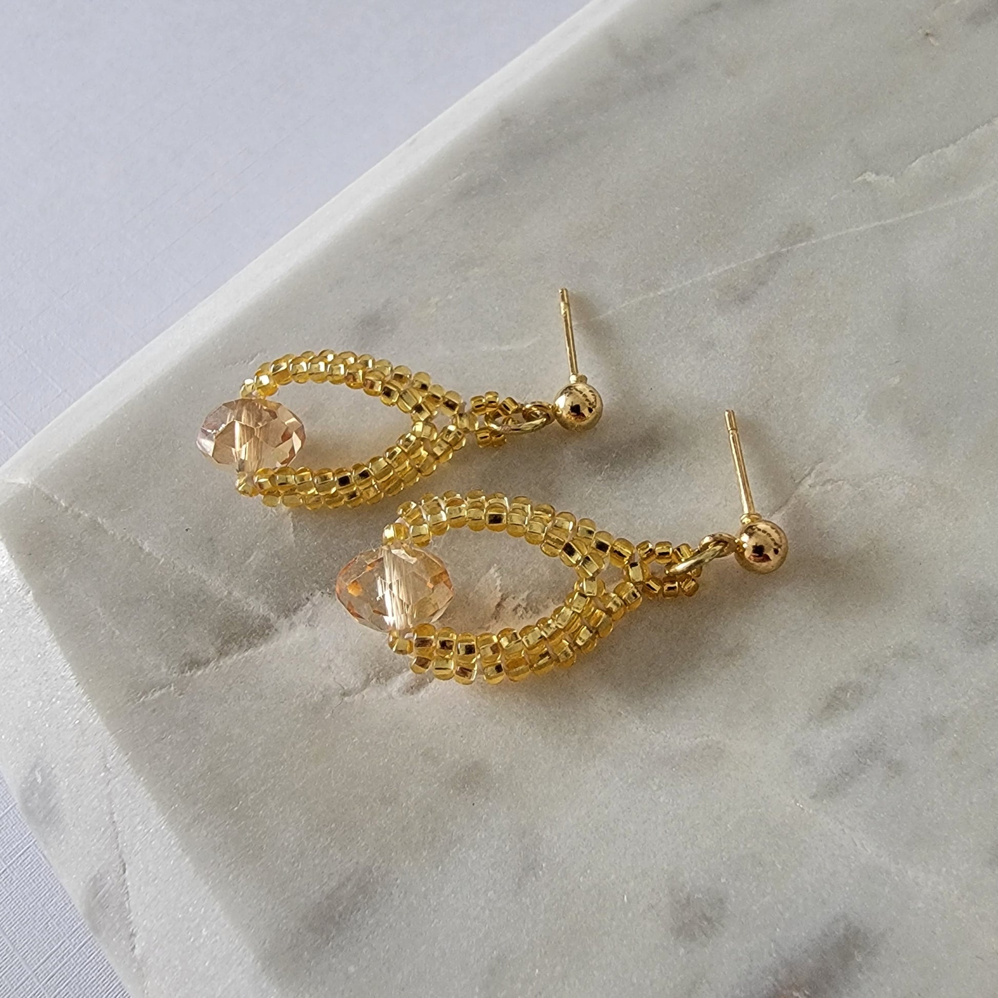 Picture 1 of 1 of Esses Earrings in Gold Drop product shot