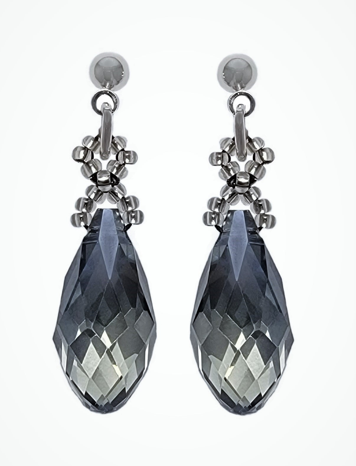 Picture 1 of 1 showing product photo of Krystal Earrings in Blue Bliss