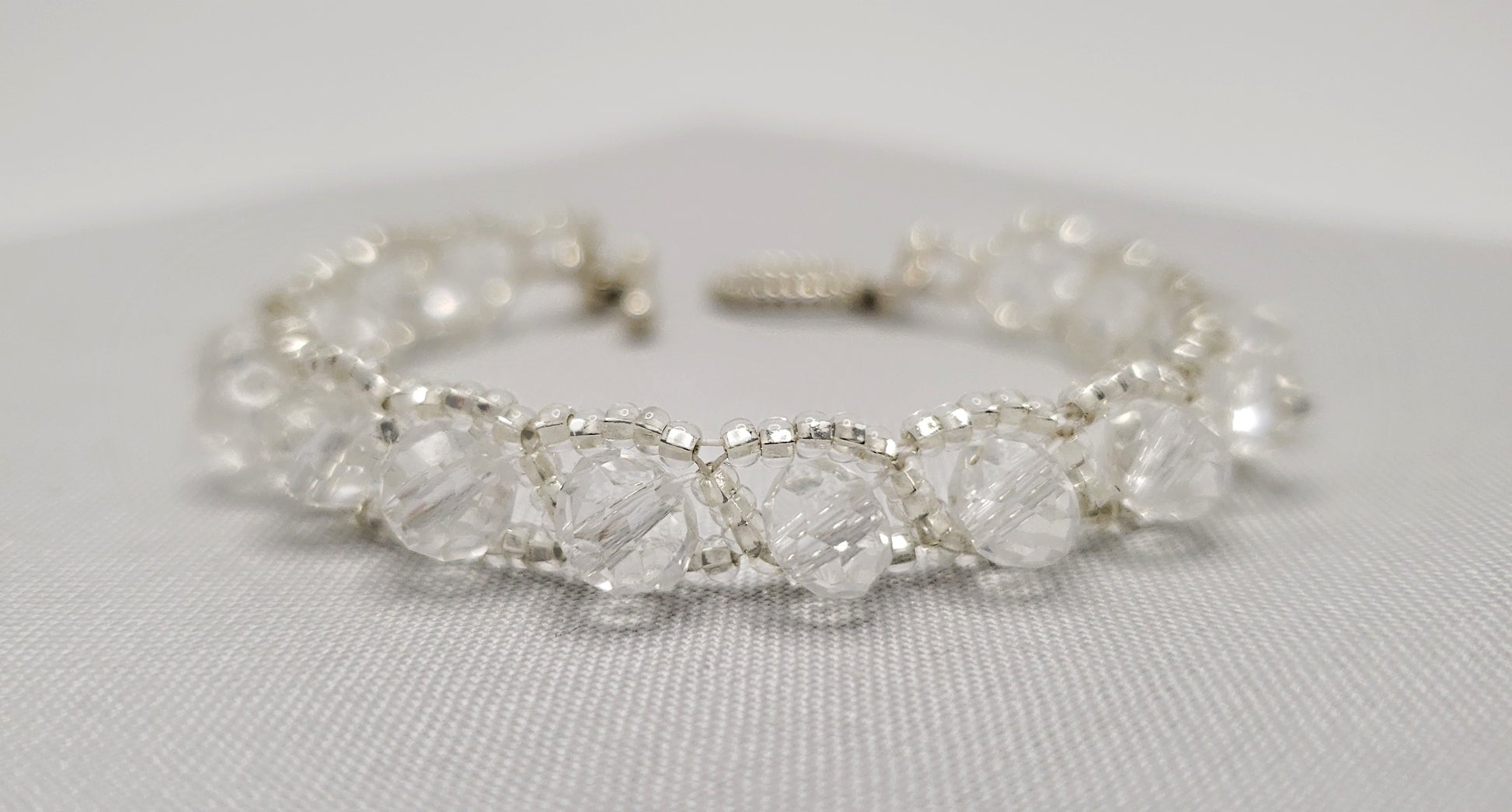 Picture 3 of 5 for Esses Bracelet in Clear Brillant - Product Close up shot with background