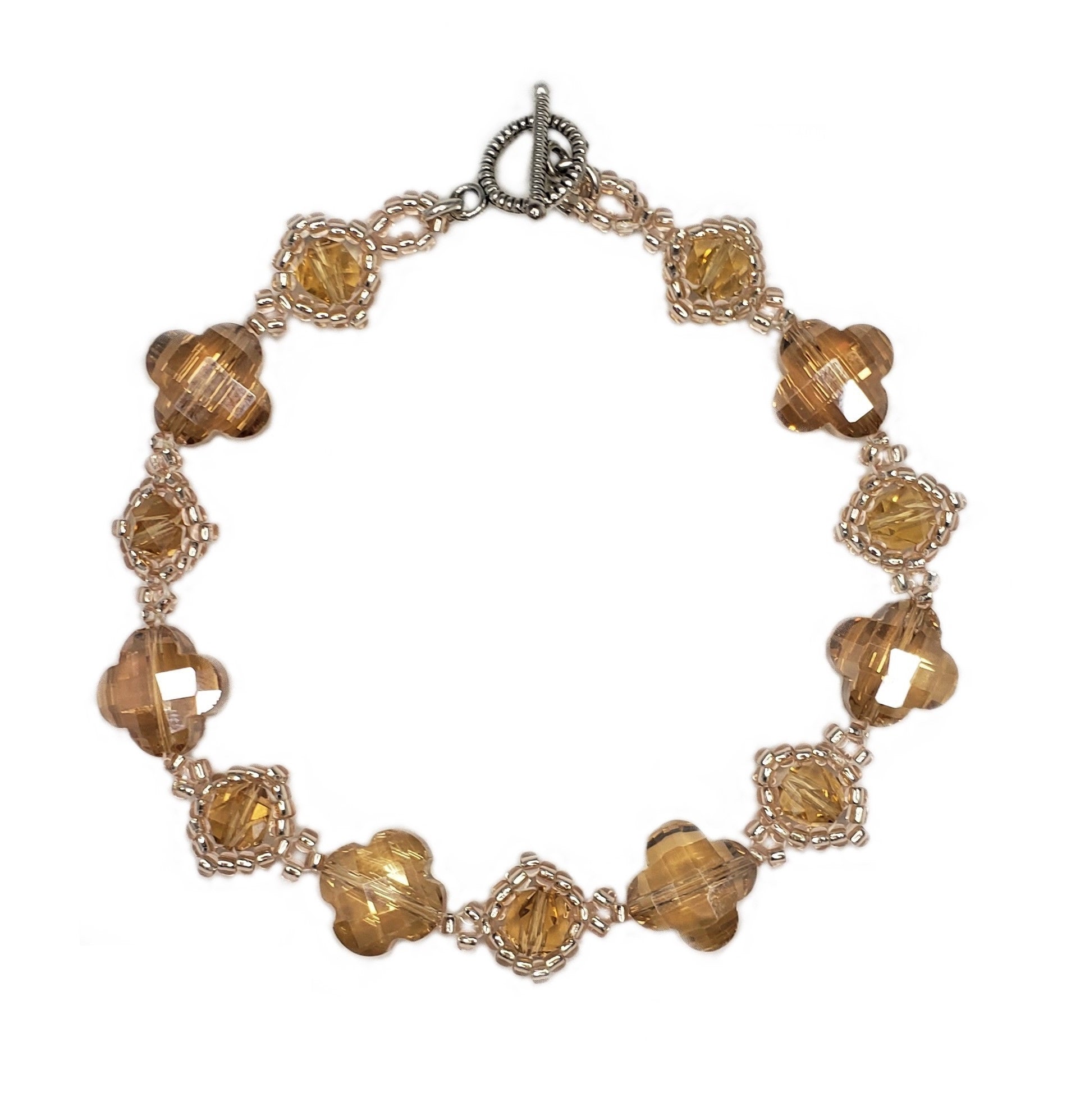 Picture 1 of 3 of Krystal Bracelet in Golden Aurica product shot