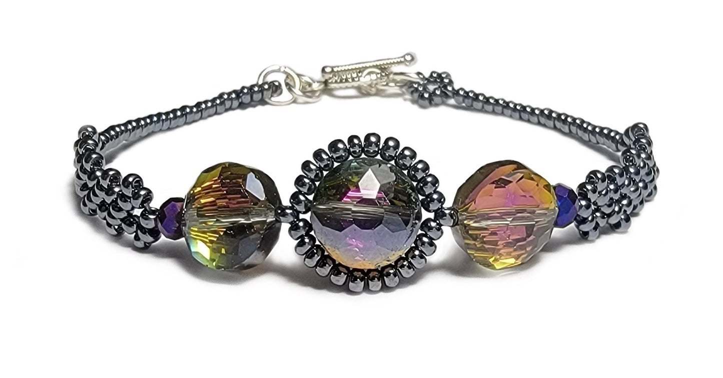 Picture 1 of 4 Krystal Bracelet in Prismatic Eye product shot close up