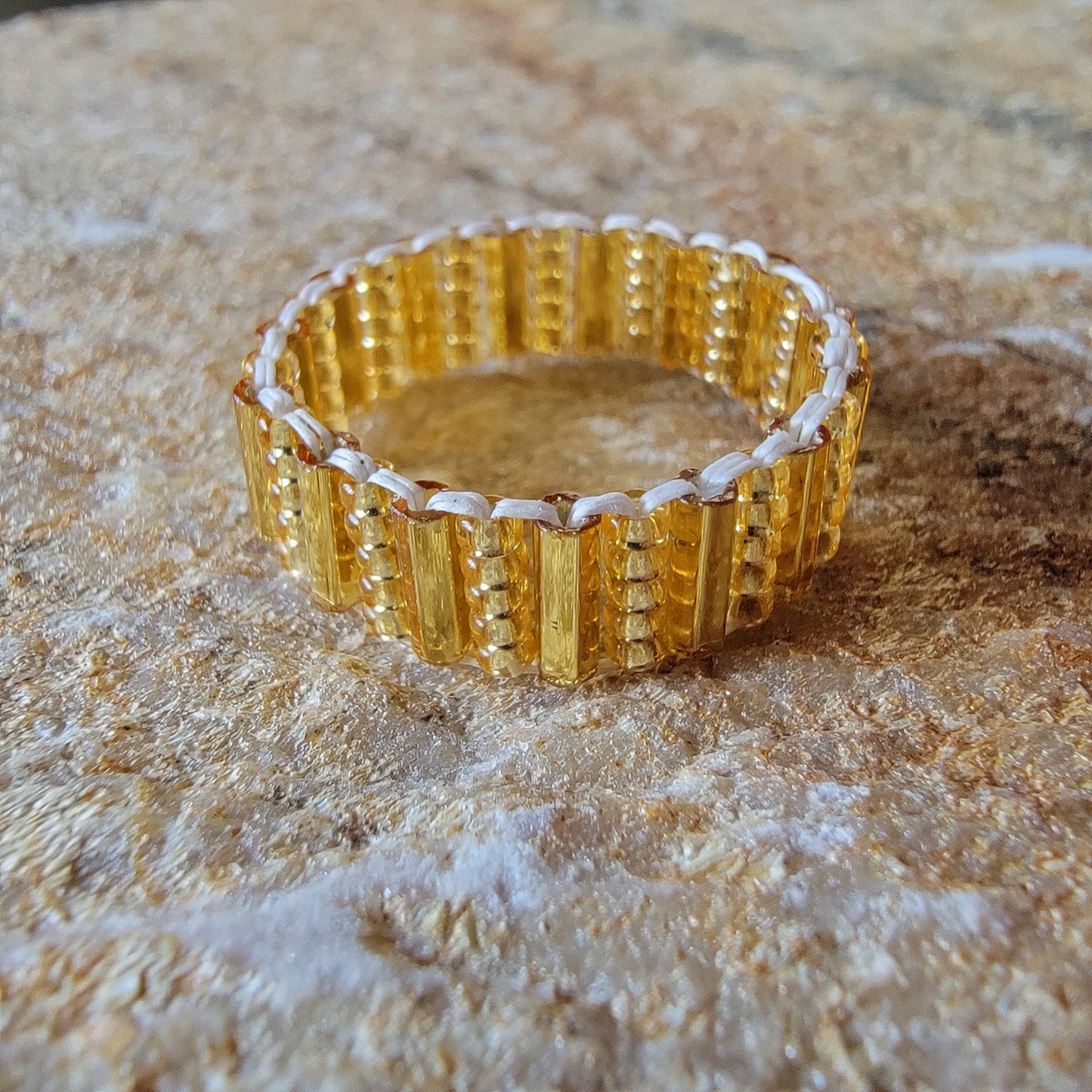 Picture of 1 of 3 of Goddess Ring in Gleaming Gold product shot